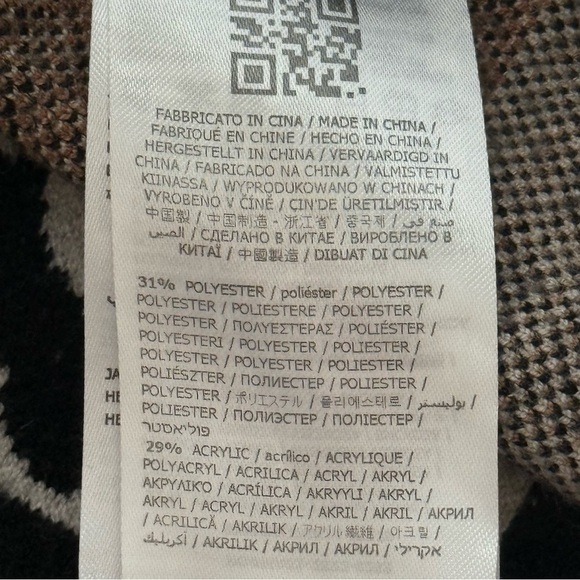 GUESS Leopard Print Sweater Dress Long Sleeve Logo Hem Size 8 - Picture 12 of 13